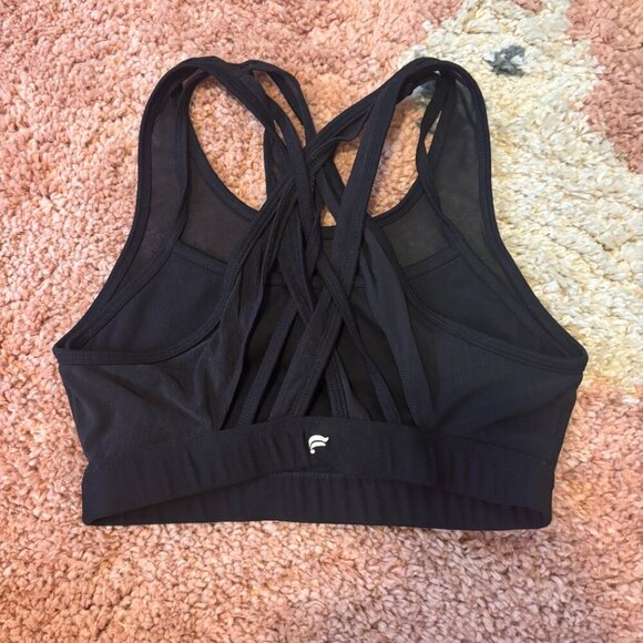 Fabletics Women's Faye Black High Impact Sports Bra Training - See Measurements - Picture 5 of 8
